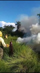 Fuerte humareda en Areguá a causa de incendio en San Bernardino