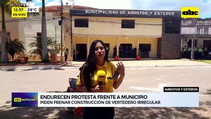 Video: pobladores de Arroyos y Esteros exigen parar construcción de un vertedero en zona de humedales