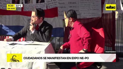 Video: ciudadanos se manifiestan en Expo Ne-pos