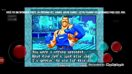 Fatal Fury 3 Franco Bash vs Terry Bogard fala de vitória do Franco Bash em português Br