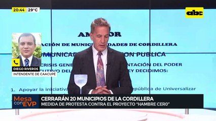 ‘‘Hambre Cero’’: cerrarán 20 municipios de Cordillera como medida de protesta contra el proyecto