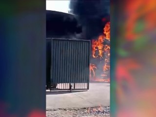 Incendio En Taller Mecánico De Fernando Zona Sur