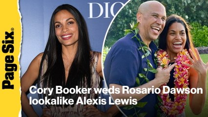Cory Booker weds Rosario Dawson lookalike Alexis Lewis — trolls be damned