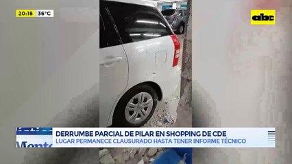 Video: derrumbe parcial de pilar en shopping de CDE