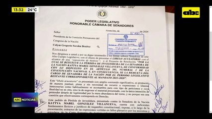 Caso Kattya González: entró pedido de pérdida de investidura y será tratado mañana