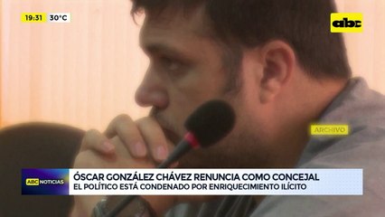 Luque: Óscar González Cháves renuncia como concejal