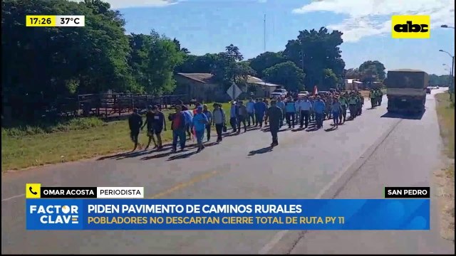 San Pedro: pobladores piden pavimento de caminos rurales