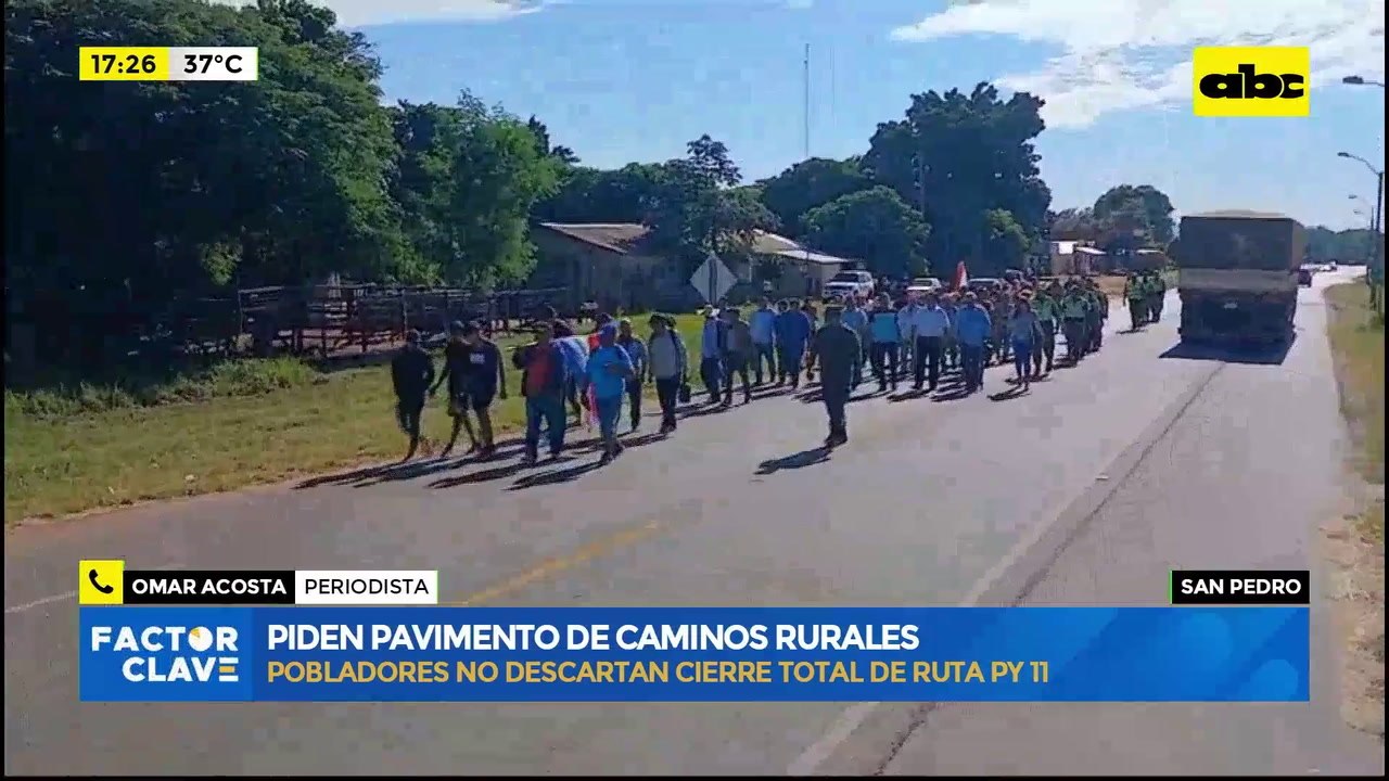 San Pedro: pobladores piden pavimento de caminos rurales