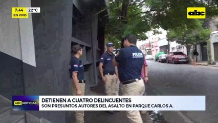 Video: Detienen a presuntos autores del asalto en parque Carlos A. López