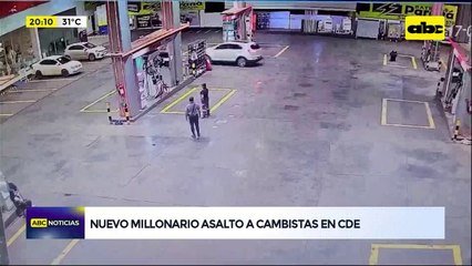 Video: imágenes del nuevo millonario asalto a cambistas en CDE