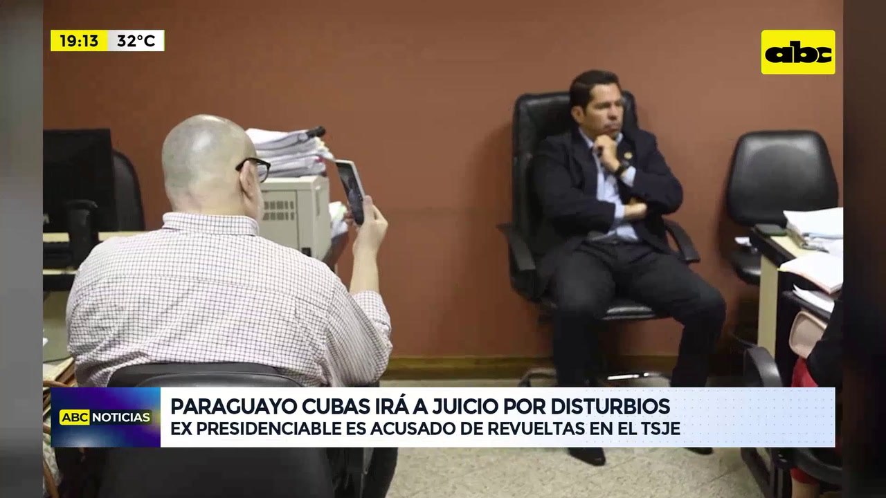 Video: Paraguayo Cubas irá a juicio por disturbios