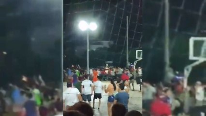 Violencia y destrozos en Itaguá tras partido clasificatorio de futsal