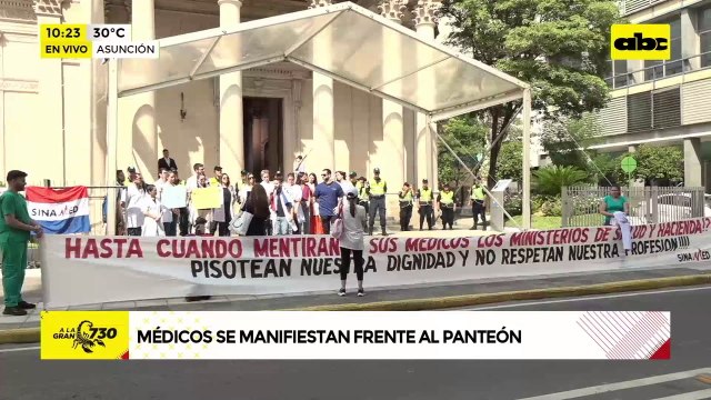 Video: Médicos movilizados en reclamo de un salario digno