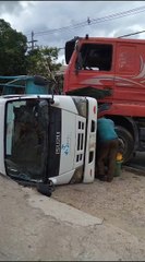Ruta Py02 Bloqueada Por El Triple Choque En Itauguá