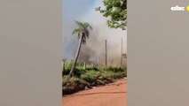 Incendio de pastizal en Itá