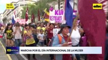 Video: marcha por el Día Internacional de la Mujer en distintos puntos del país