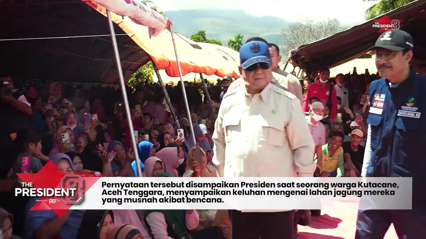 Prabowo Respons Warga Aceh Soal Jagung Habis Terendam Kita Perhatikan dan Bantu yang Terbaik