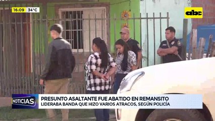 Video: presunto delincuente fue abatido en Remasito