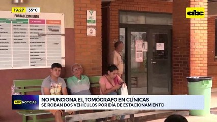 Clínicas: tomógrafo no funciona y se roban dos vehículos por día en el estacionamiento