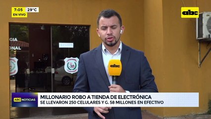 Video: Millonario robo a tienda de electrónica