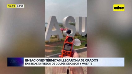 Ola de calor: sensaciones térmicas llegaron a 52 grados