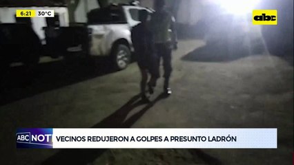Video: Vecinos redujeron a golpes a presunto ladrón