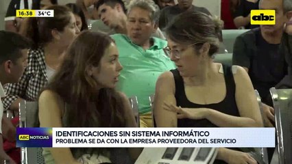 Video: se registró una caída del sistema informático en Identificaciones