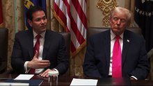 Donald Trump Falls asleep during his own cabinet meeting.