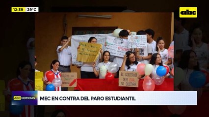Video: MEC rechaza paro que anuncian estudiantes contra “hambre cero”