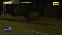 Video: Aparatoso vuelco vehicular sobre autopista