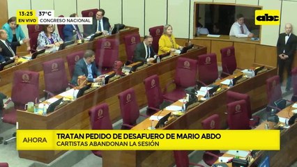 Desafuero de Abdo, en stand by: cartismo se retiró por falta de votos