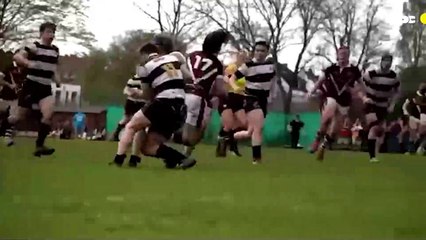 Samuel Haedo Valdez jugando rugby en Alemania