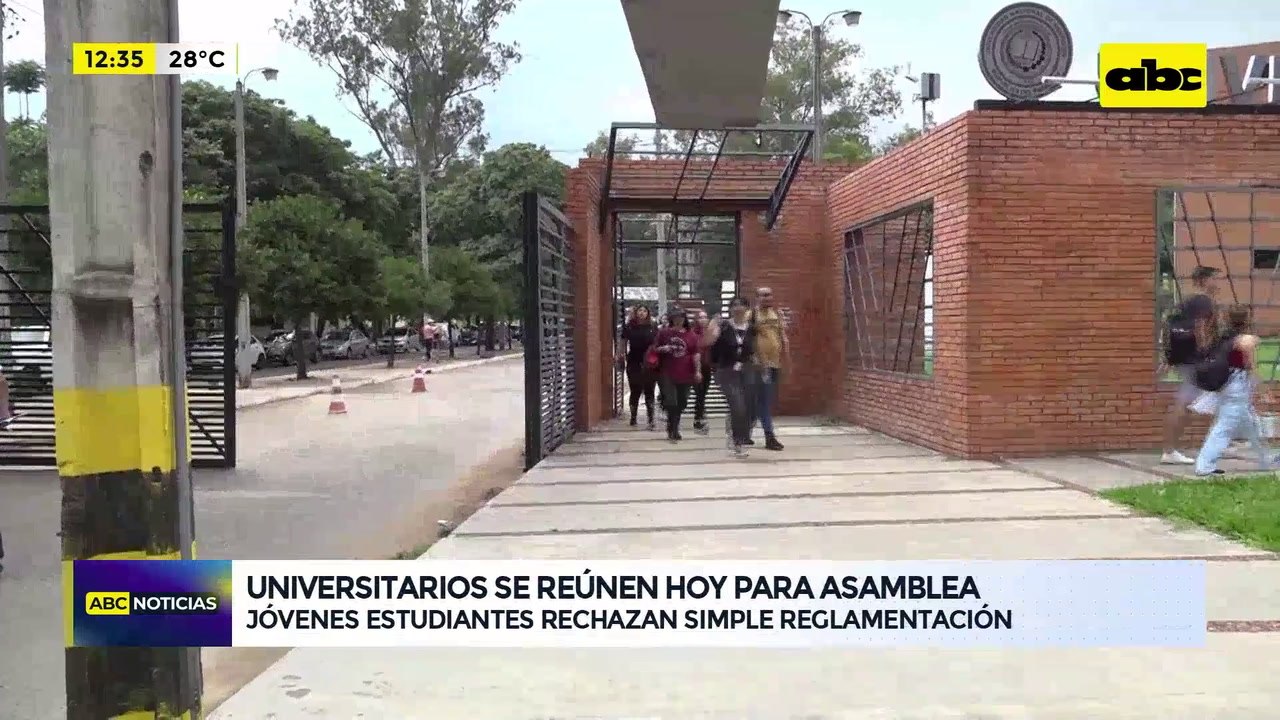 Video: Jóvenes estudiantes  rechazan simple reglamentación