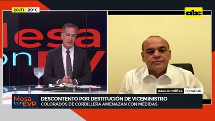 Video: Bachi Núñez sobre el descontento de los colorados de Cordillera por la destitución del viceministro