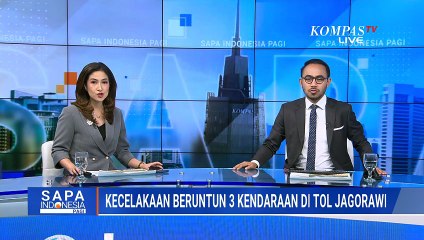 Kecelakaan Beruntun di Tol Jagorawi, Pengemudi Mobil Terluka | SAPA PAGI