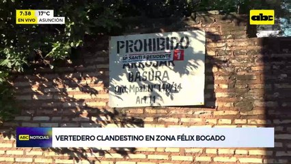 Video: Vertedero clandestino en zona Félix Bogado