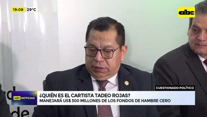 ¿Quién es el cartista Tadeo Rojas?: manejará US$ 300 millones de los fondos de Hambre Cero