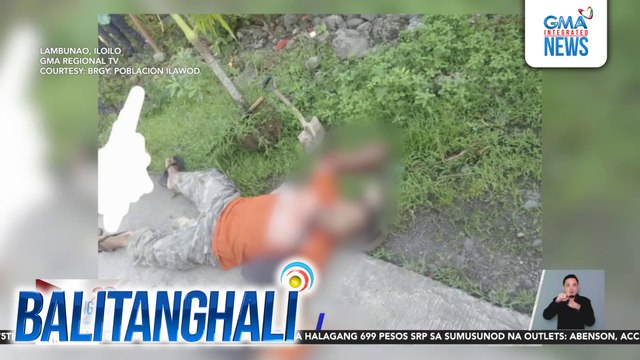 Karpintero, patay matapos barilin ng riding-in-tandem sa Brgy. Poblacion Ilawod; mga suspek, tinutugis | Balitanghali