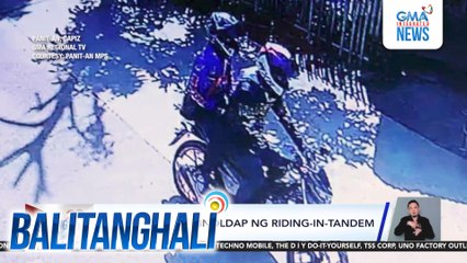 Delivery rider, hinoldap ng riding-in-tandem | Balitanghali