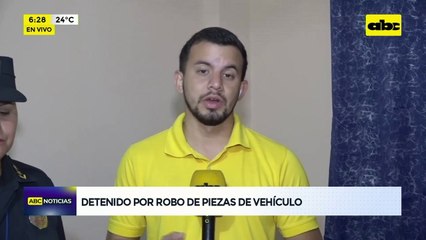 Video: Detenido por robo de piezas de vehículos
