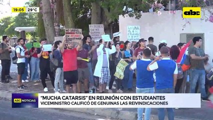 “Mucha catarsis” en reunión con estudiantes: viceministro calificó de genuinas las reivindicaciones