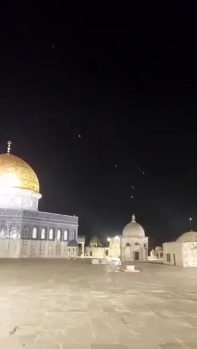 La defensa israelí intercepta misiles iraníes sobre el Monte del Templo