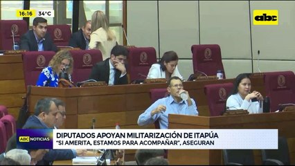 Video: Diputados apoyan militarización de Itapúa ante ola de inseguridad
