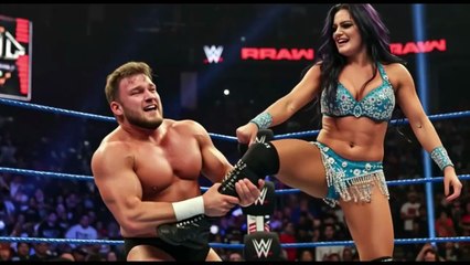 Female bodybuilders dominate men in the wrestling arena.