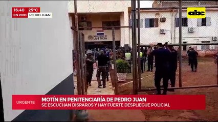 Video: reportan motín en el interior de la Penitenciaría de Pedro Juan Caballero