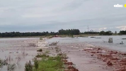 Rescatan a un hombre arrastrado por desborde del Arroyo Aguapey