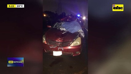 Caacupé: transeúnte fue arrollado por un automóvil