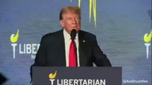 Donald Trump es abucheado al querer ganarse a miembros del Partido Libertario en Estados Unidos