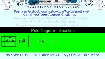 Sacrificio - Polo Negrete Acordes Guitarra