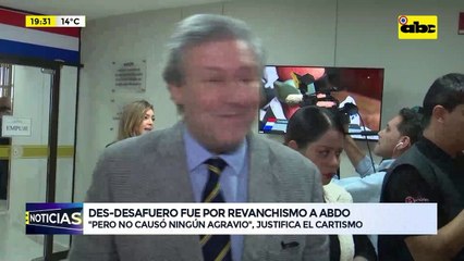 Video: cartista dijo que “desdesafuero” fue por revanchismo a Mario Abdo